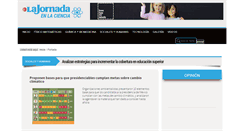 Desktop Screenshot of ciencias.jornada.com.mx