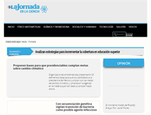 Tablet Screenshot of ciencias.jornada.com.mx